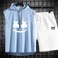 Summer Men's Casual Hooded Tracksuit Set